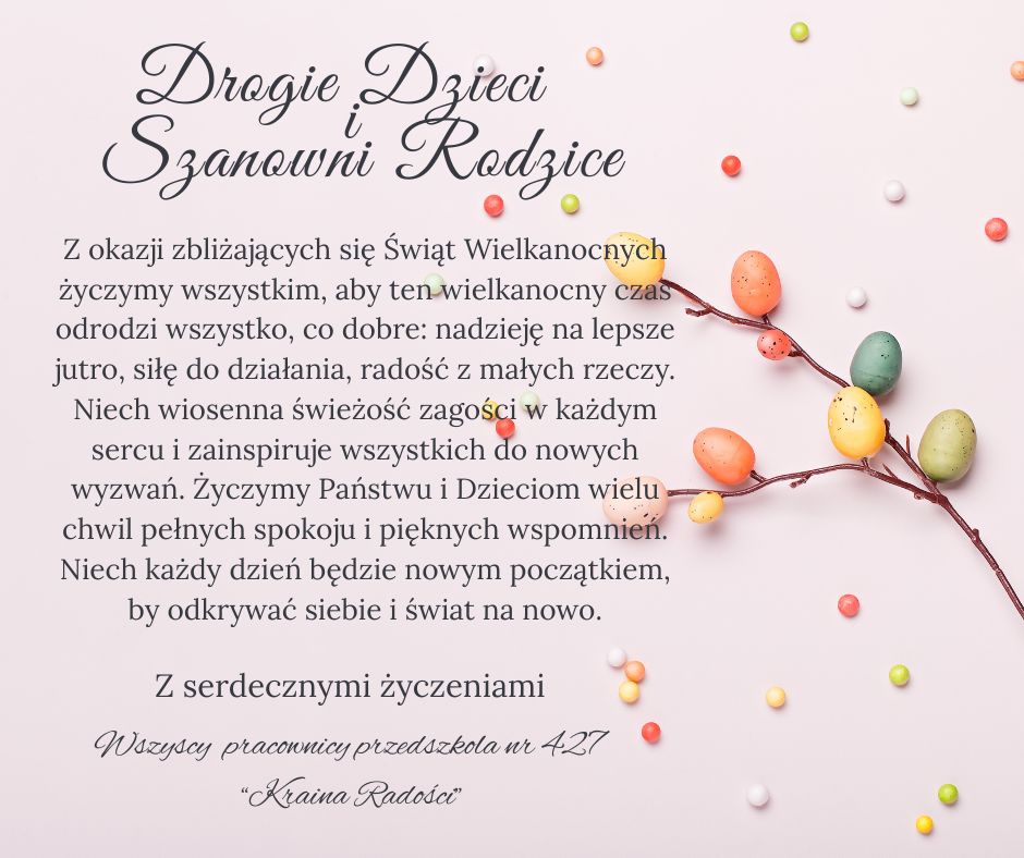 Plakat z życzeniami