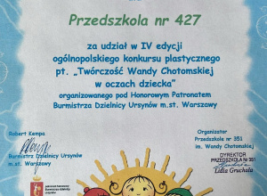 Ogólnopolski konkurs plastyczny "Twórczość Wandy Chotomskiej w oczach dziecka"