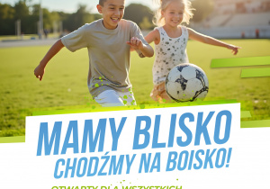 plakat z dostępnością boiska Orlik