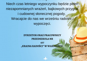Życzenia wakacyjne