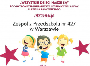 Konkurs wokalny " Wszystkie dzieci nasze są"
